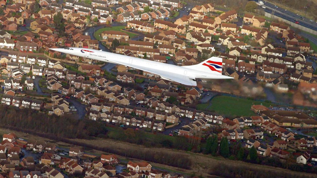 The final flight of the Concorde flew over Bristol in southwest England, pictured here. Working the plane's last journey had added poignancy for Hazelby as he was born in the Bristol region.