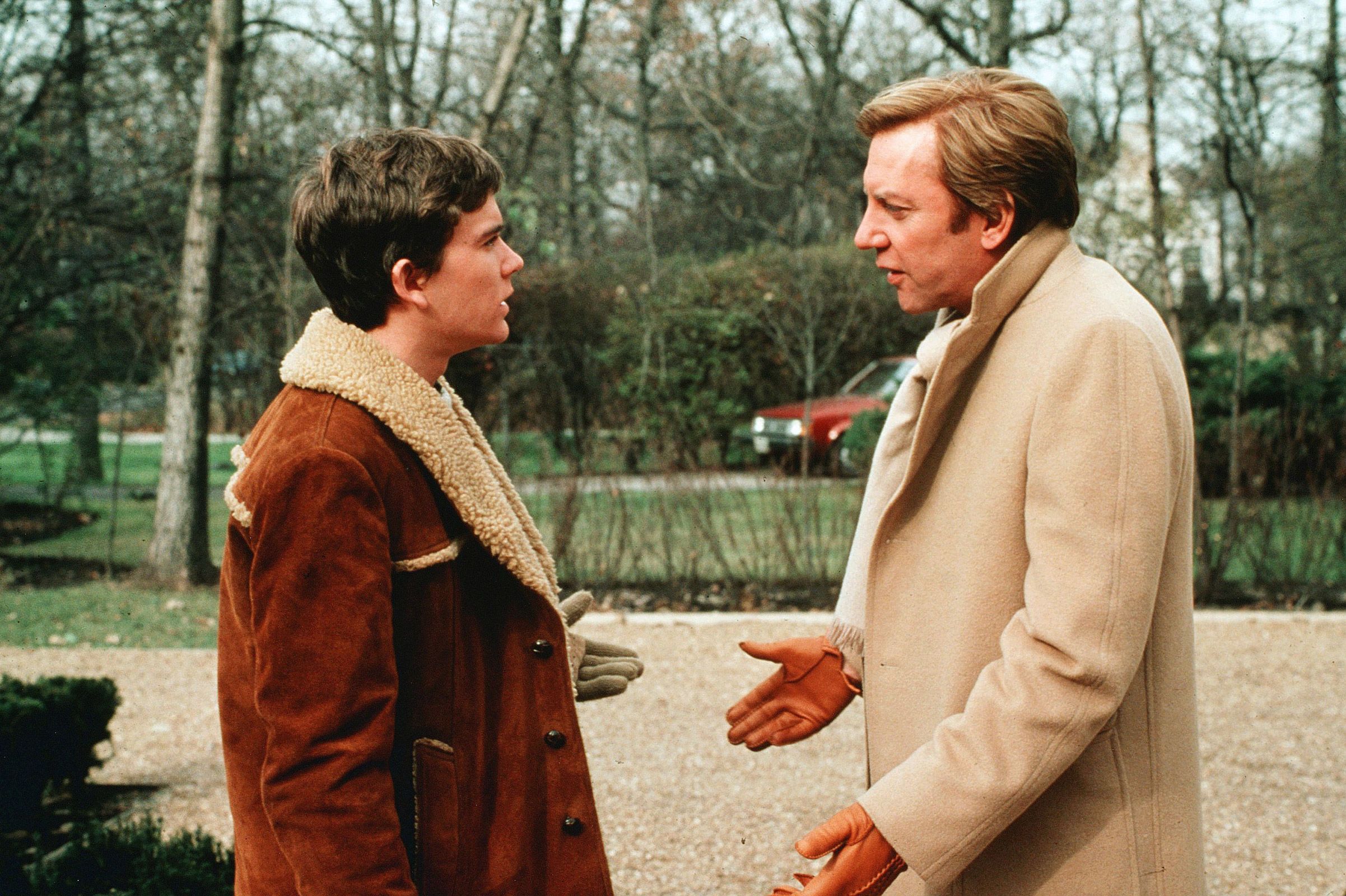 Sutherland and Timothy Hutton in 1980’s critically acclaimed 