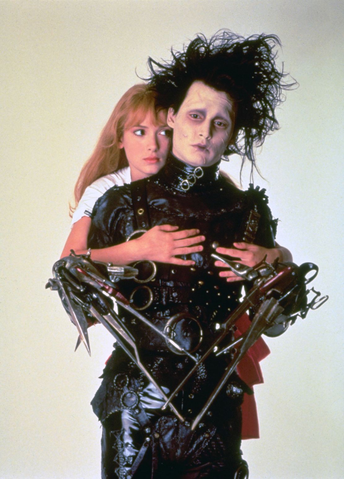 Winona Ryder and Johnny Depp in Edward Scissorhands, 1990.