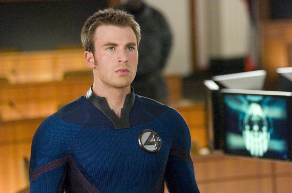 Chris Evans in "Fantastic Four - Rise Of The Silver Surfer" from 2007.