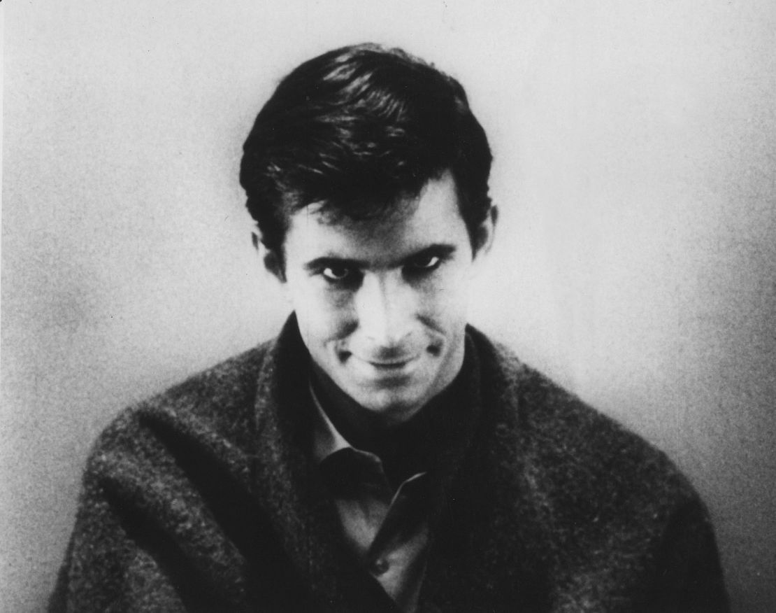 Actor Anthony Perkins in "Psycho," directed by Alfred Hitchcock.