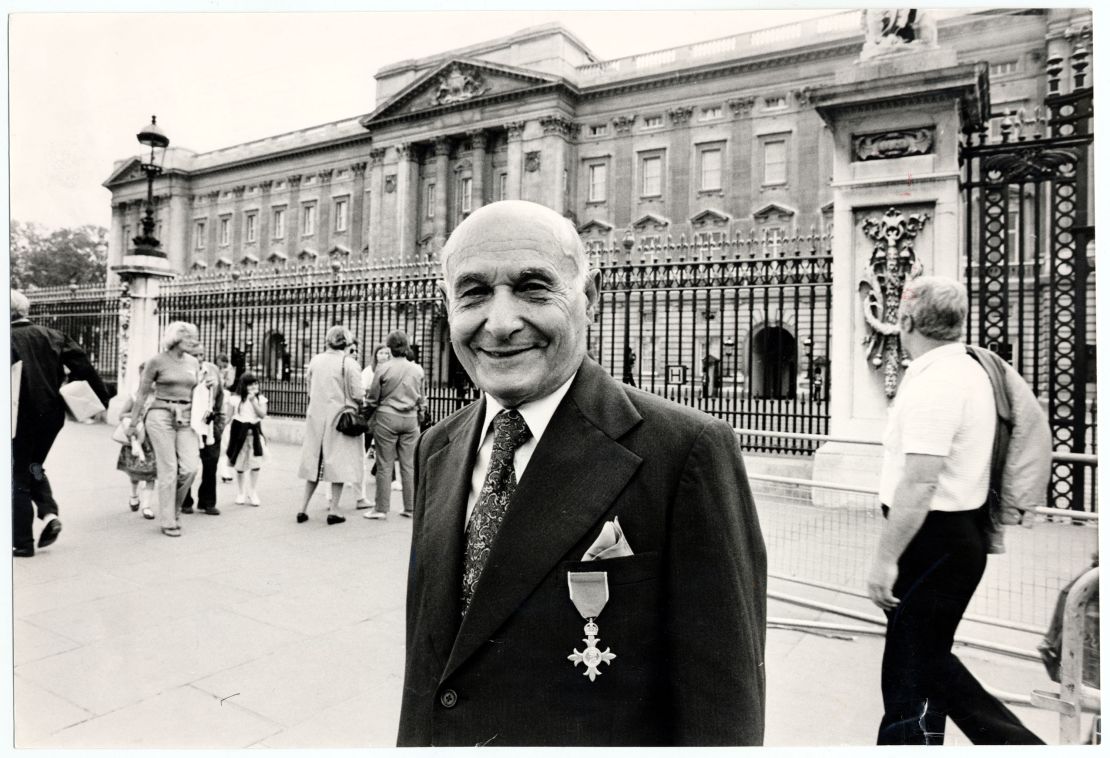 Juan Pujol Garcia, who was known as Garbo during WWII, is pictured outside Buckingham Palace in 1984.