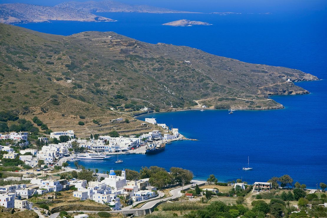 Amorgos Island in Greece, where Calibet disappeared while out walking on Tuesday