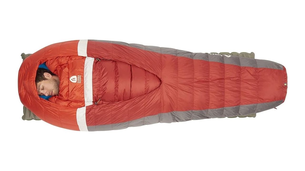 sierra designs backcountry bed sleeping bag in orange