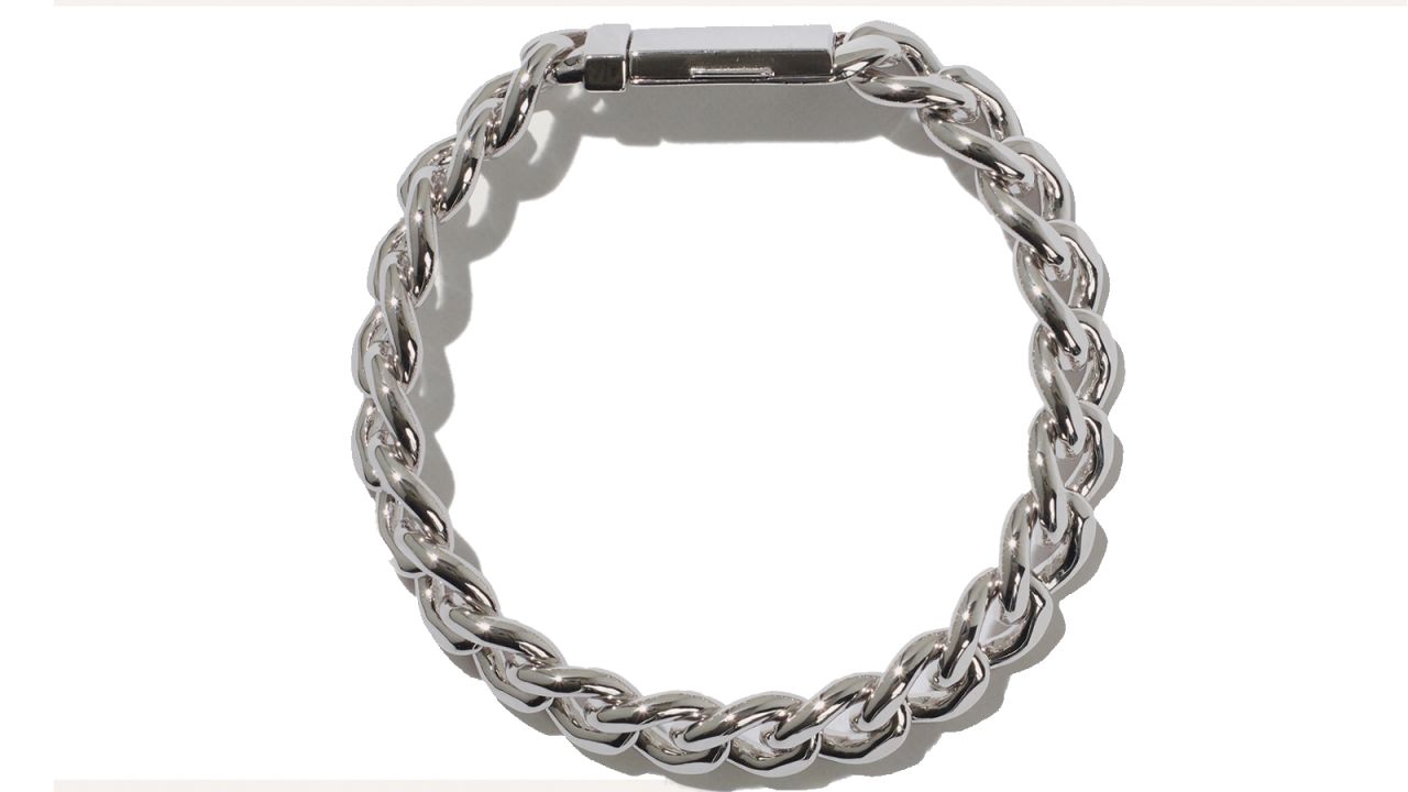 Silver Bold Cuban Curb Box Clasp Bracelet  .jpg