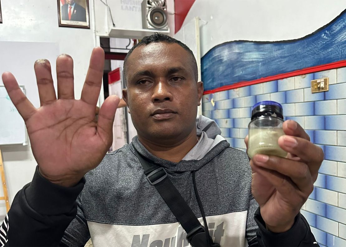 Silwanus Tangkotta had his middle and ring fingers crushed while working on board a Taiwanese fishing vessel in the remote Pacific, but was denied immediate medical treatment.