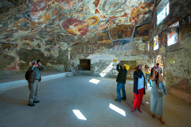 <strong>On the walls: </strong>Sümela's incredible Rock Church, built into the cliffside, also has impressive frescoed interiors.