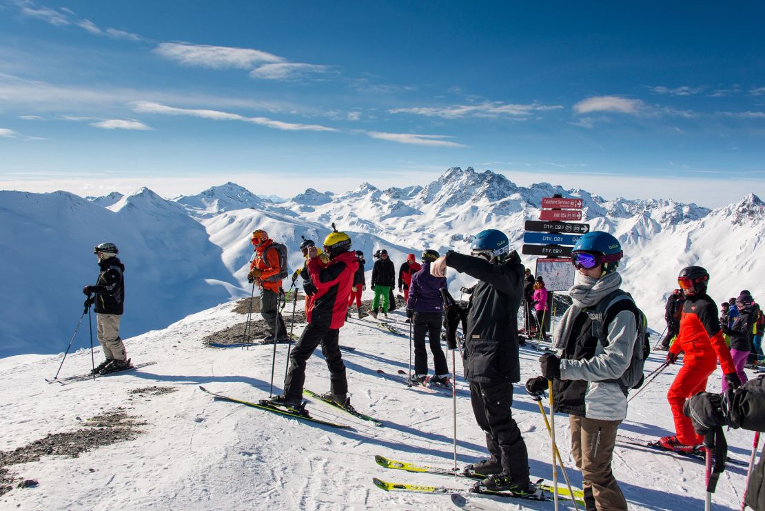 The Austrian ski destination of Ischlg is connected to Samnaun in Switzerland by ski lifts and runs.