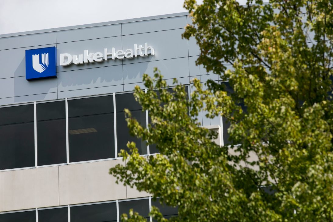 A Duke Health facility is seen in Durham, North Carolina on September 14, 2019.