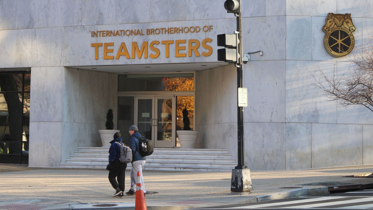 The Teamsters' headquarters is seen in Washington, DC, on November 28, 2023.