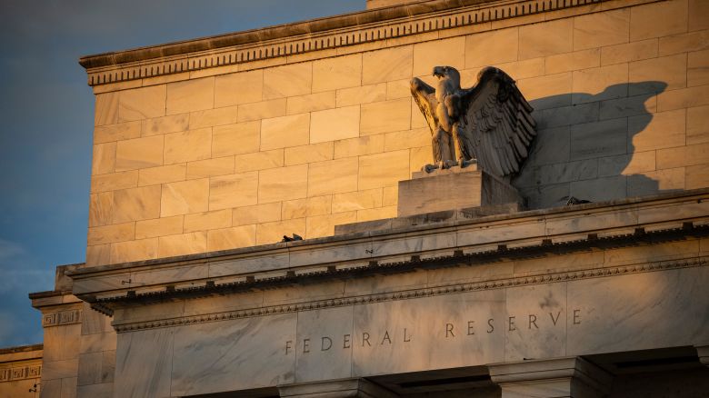 A general view of the U.S. Federal Reserve Marriner S. Eccles building, in Washington, D.C., on Saturday, December 9, 2023. (Graeme Sloan/Sipa USA)