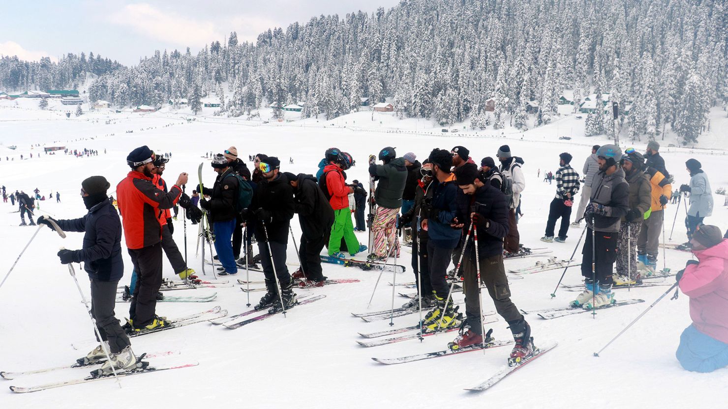 Snow has returned to the slopes of Gulmarg, one of the world's highest ski resorts.