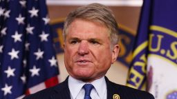 United States Representative Michael McCaul (Republican of Texas) speaks at a press conference with House Republican Leadership in the Capitol Building in Washington DC, on Tuesday, April 16, 2024.