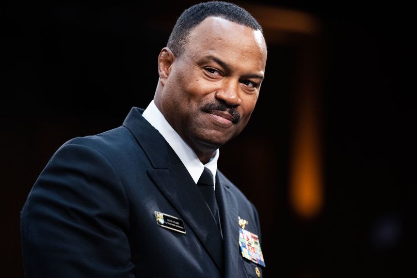 Then-Vice Adm. Alvin Holsey, US Navy, nominee to be admiral and Commander, United States Southern Command, prepares to testify during the Senate Armed Services Committee confirmation hearing in Dirksen building on Thursday, September 12, 2024.
