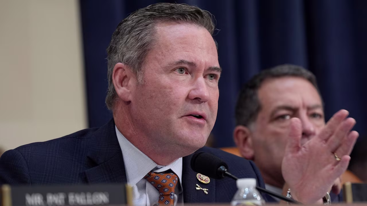 Sep 26, 2024; Washington, DC, USA;  Rep. Mike Waltz, R-Fla., speaks during a congressional task force hearing on the assassination attempt of former President Donald J. Trump in Butler, Pa. on July 13, 2024.. Mandatory Credit: Jack Gruber/USA TODAY NETWORK via Imagn Images/Sipa USA 