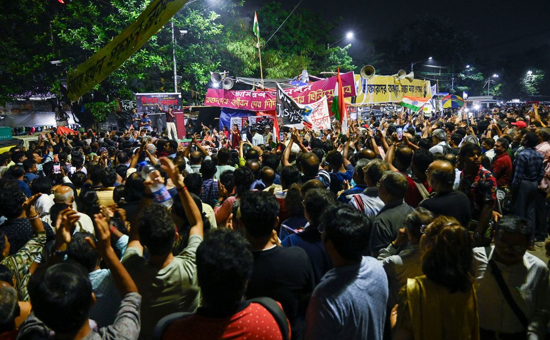 Protests by medical staff in Kolkata earlier this year lasted for weeks following the rape and murder of a trainee doctor.