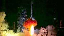 China's Tianwen-2 spacecraft launched atop a Long March-3B carrier rocket from the Xichang Satellite Launch Center in southwest China's Sichuan Province on May 29.