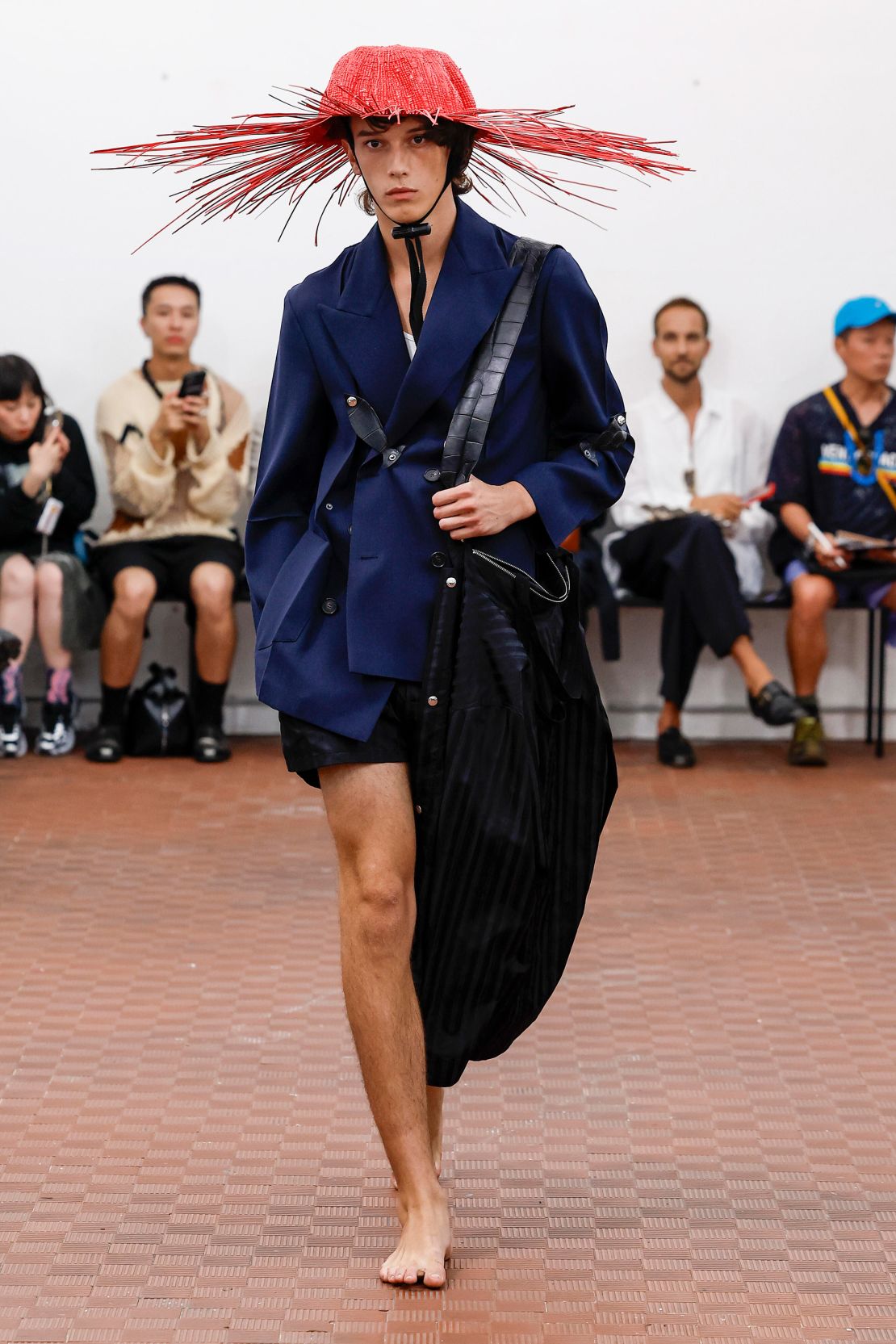Milan-based Independent label Setchu presented a collection inspired by the founder's fishing adventures in Zimbabwe.