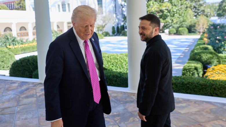 President Volodymyr Zelensky and US President Donald Trump met at the White House on October 17.