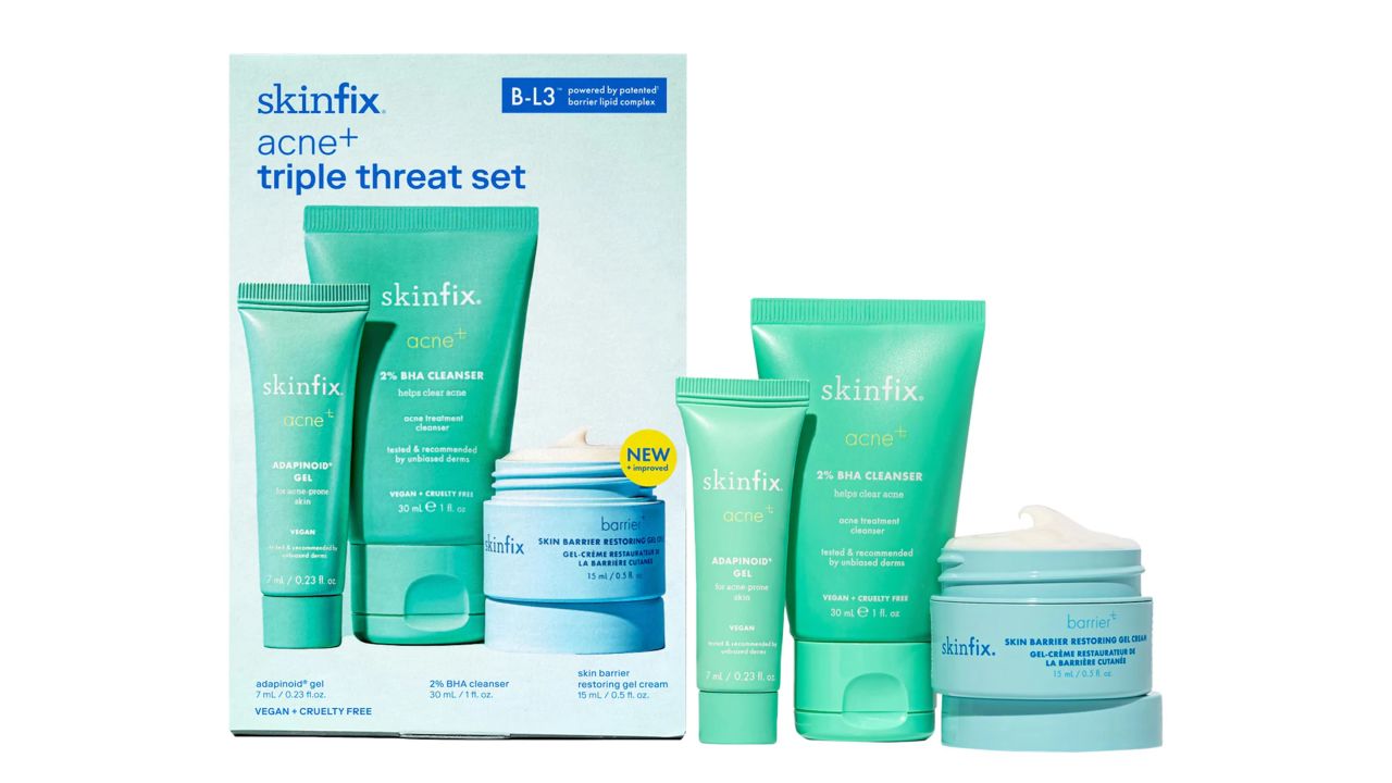 Skinfix acne+ triple threat set