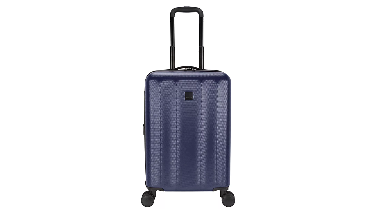 Skyline Hardside Carry On Spinner Suitcase stock photo