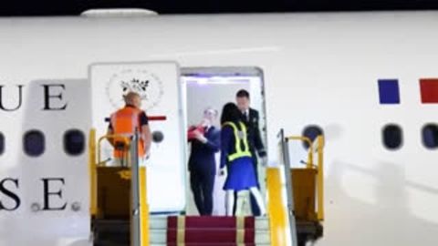 Video captured Brigitte Macron apparently shoving husband Emmanuel