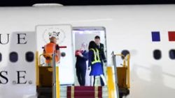 Video captured Brigitte Macron apparently shoving husband Emmanuel