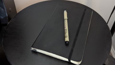 Moleskine Classic Notebook & Sakura Pigma Micron Pen Set 
