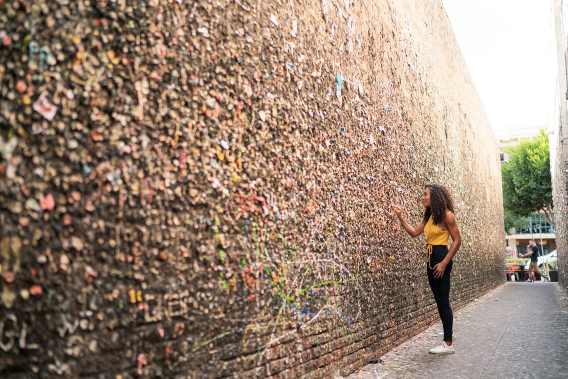 Bubblegum Alley in one of the city's quirkier attractions.