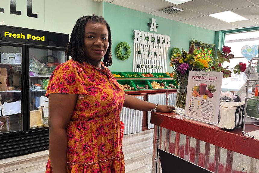 Tiffany Terrell started A Better Way Grocers in Albany, Georgia, to help residents obtain fresh food. She worries that cuts to SNAP benefits in the new federal tax and spending law will make it harder for residents to afford healthy food.