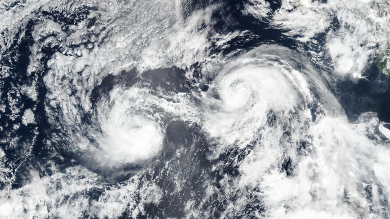 Fujiwhara effect explained: Here’s what can happen when two hurricanes get too close together