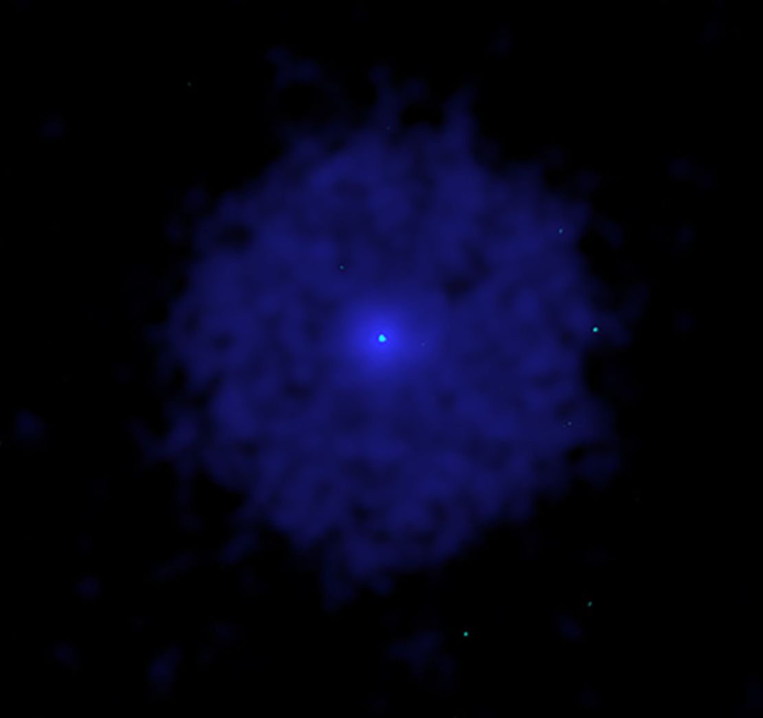 X-ray observations by the European Space Agency's XMM-Newton telescope show the extent of the supernova's nebula — a giant cloud of gas and dust — and NASA's Chandra X-ray Observatory pinpoints its central source, a white dwarf star that curiously contains no hydrogen or helium.