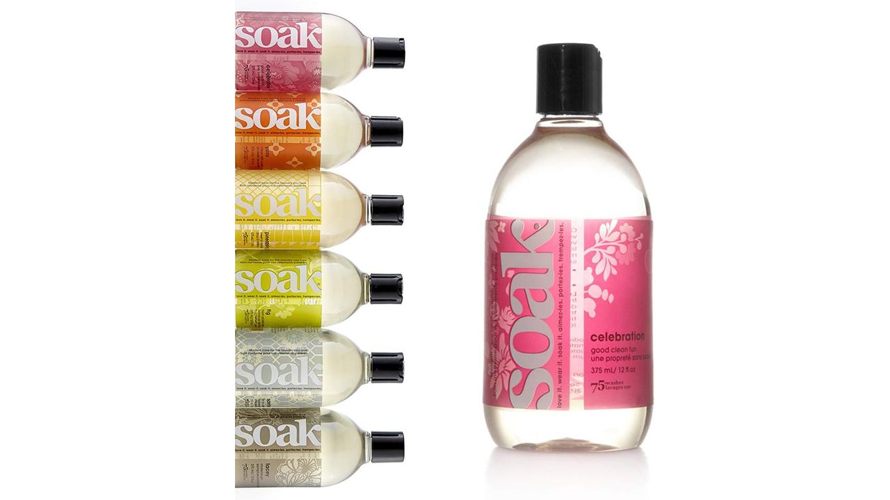 A photo of multiple bottles of Soak Laundry Soap