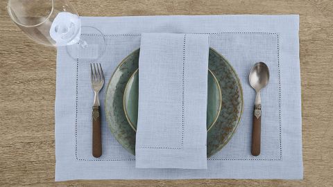 Solino Home Hemstitch Linen Napkins