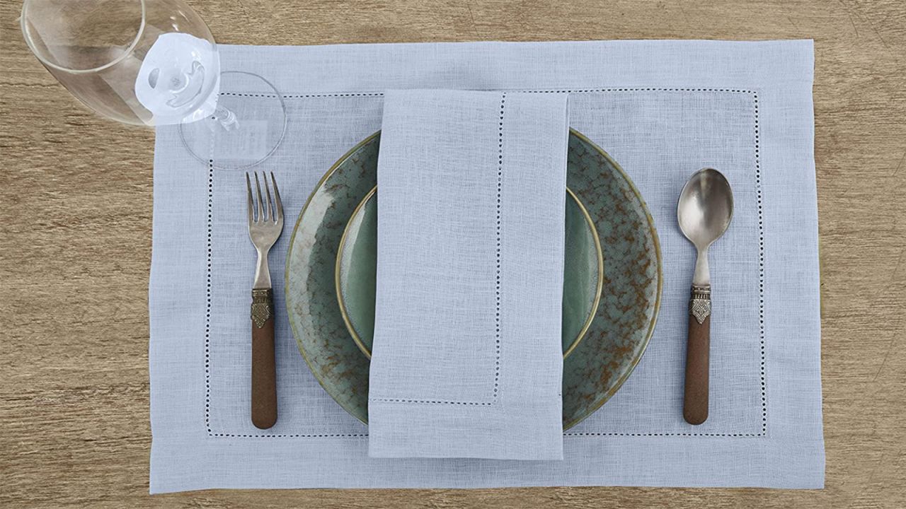 Solino Home Hemstitch Linen Napkins