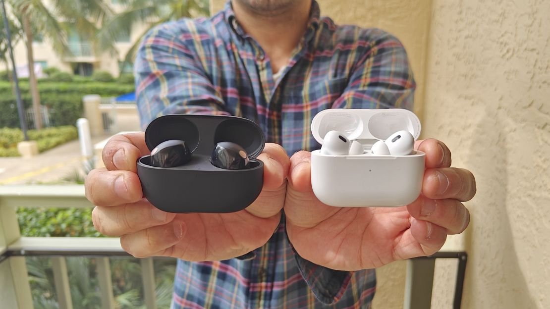 sony vs airpods pro 2 in hands cnnu