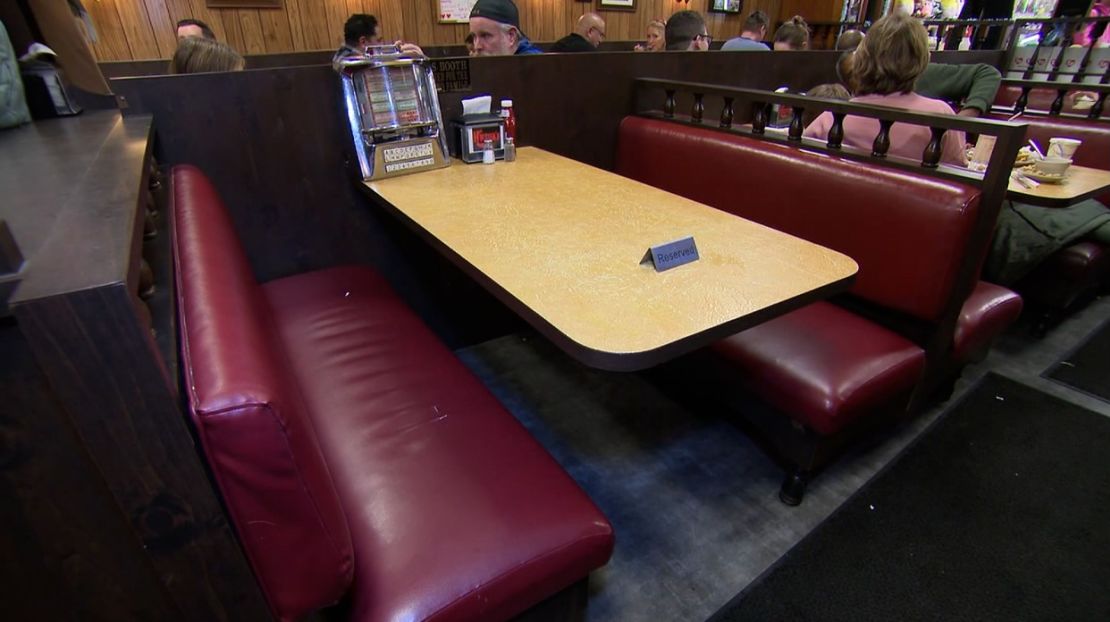 A dining booth in New Jersey was made famous on 