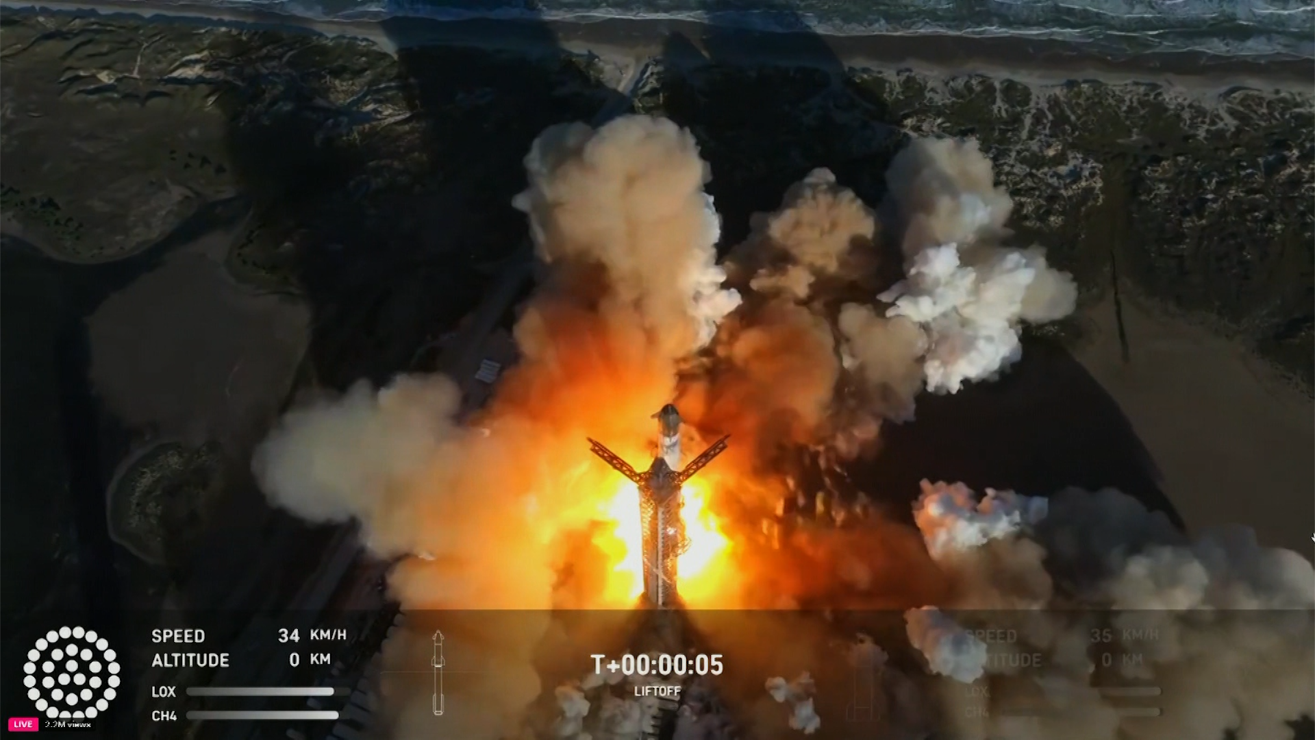 Video shows SpaceX launch Starship test flight and catch