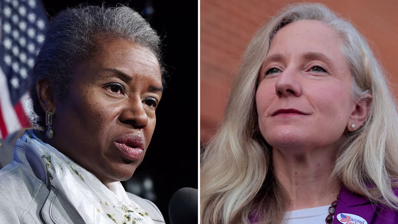 Winsome Earle-Sears, left, and Abigail Spanberger.