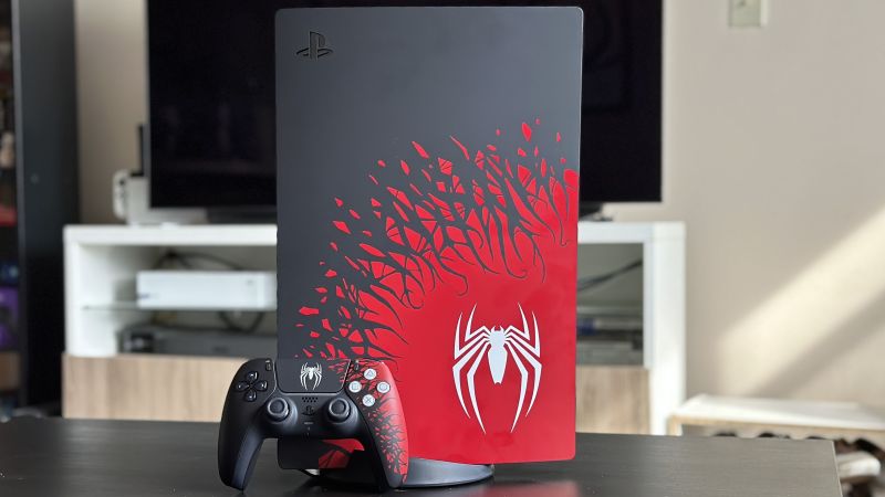 Spider Man 2 Limited Console Cover Plates PlayStation 5 PS5 Disc Edition