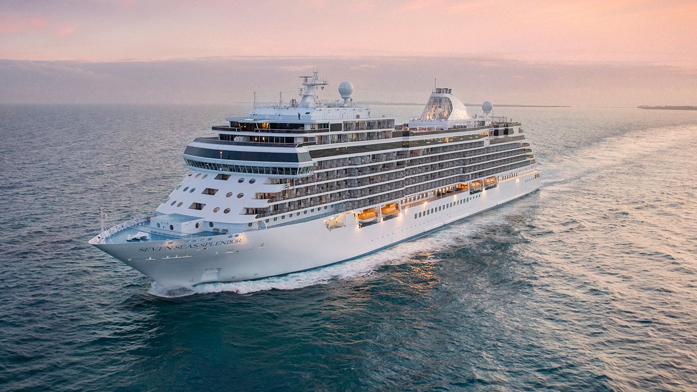 Regent Seven Seas Cruises just announced its 2027 world cruise, a 140-day long voyage on the Seven Seas Splendor cruise ship, pictured.