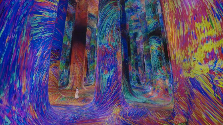 Art collective teamLab has opened a museum in Abu Dhabi. It’s home to 25 immersive digital works, including the “Spontaneous Order in Chaos,” a swirling exhibit of strokes of colored light.
