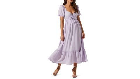 Spring fashion astr puff sleeve dress