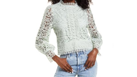 spring fashion lace shirt