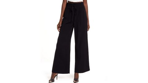 spring popular open knitting drawstring pants