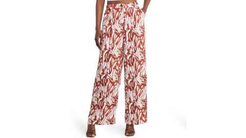 Spring popular open and close print pants