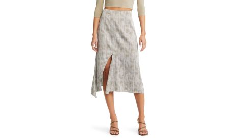 spring fashion slit skirt