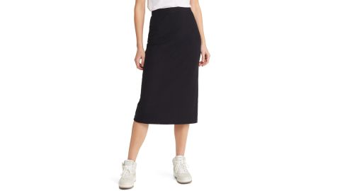 Spring Fashion Ribbed Cotton Skirt