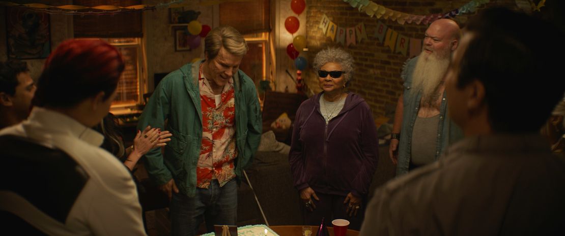 (from left) Ryan Reynolds and Leslie Uggams in Marvel Studio’s “Deadpool & Wolverine.”