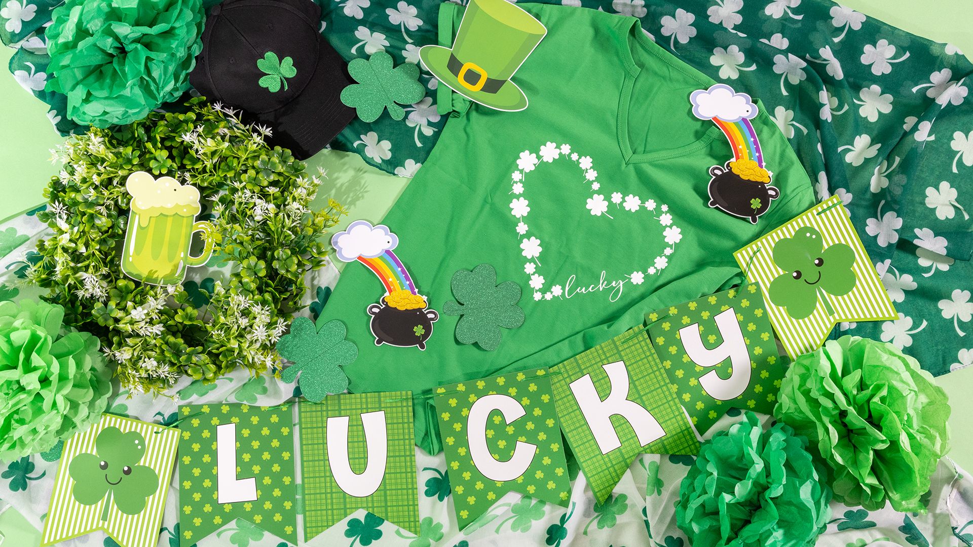 St.Patricks Day Irish Lucky Leggings - Just For Kix